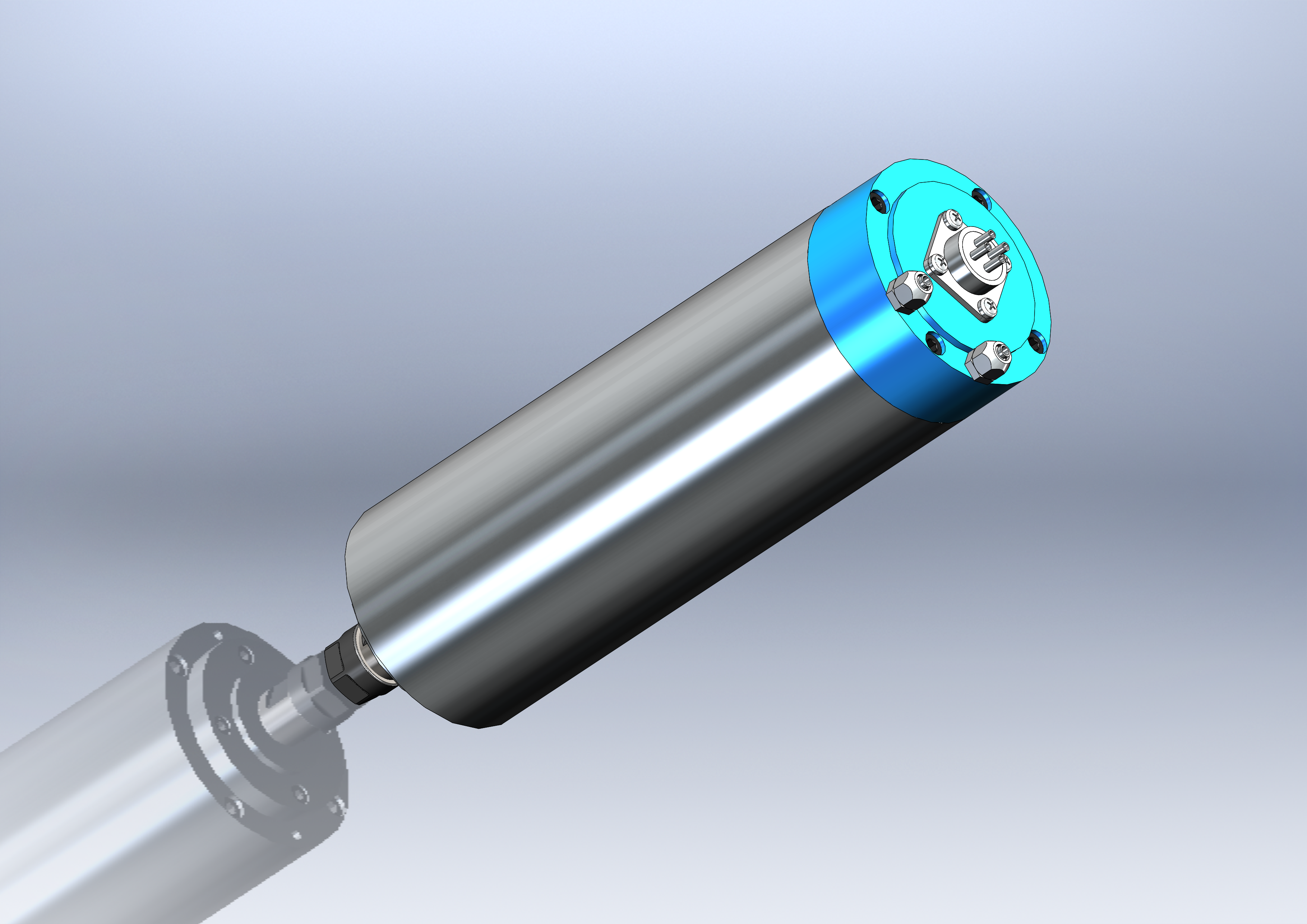 水冷主轴电机 8001200 W 直径 65mm 夹头 ER11